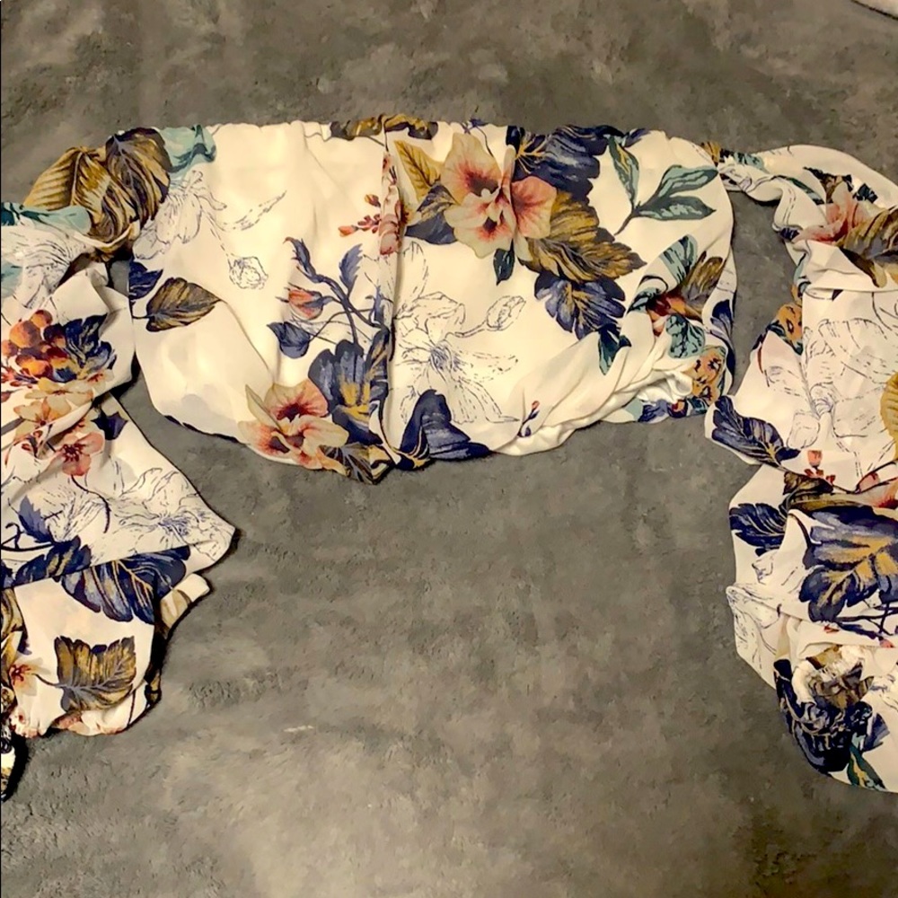 Floral crop top